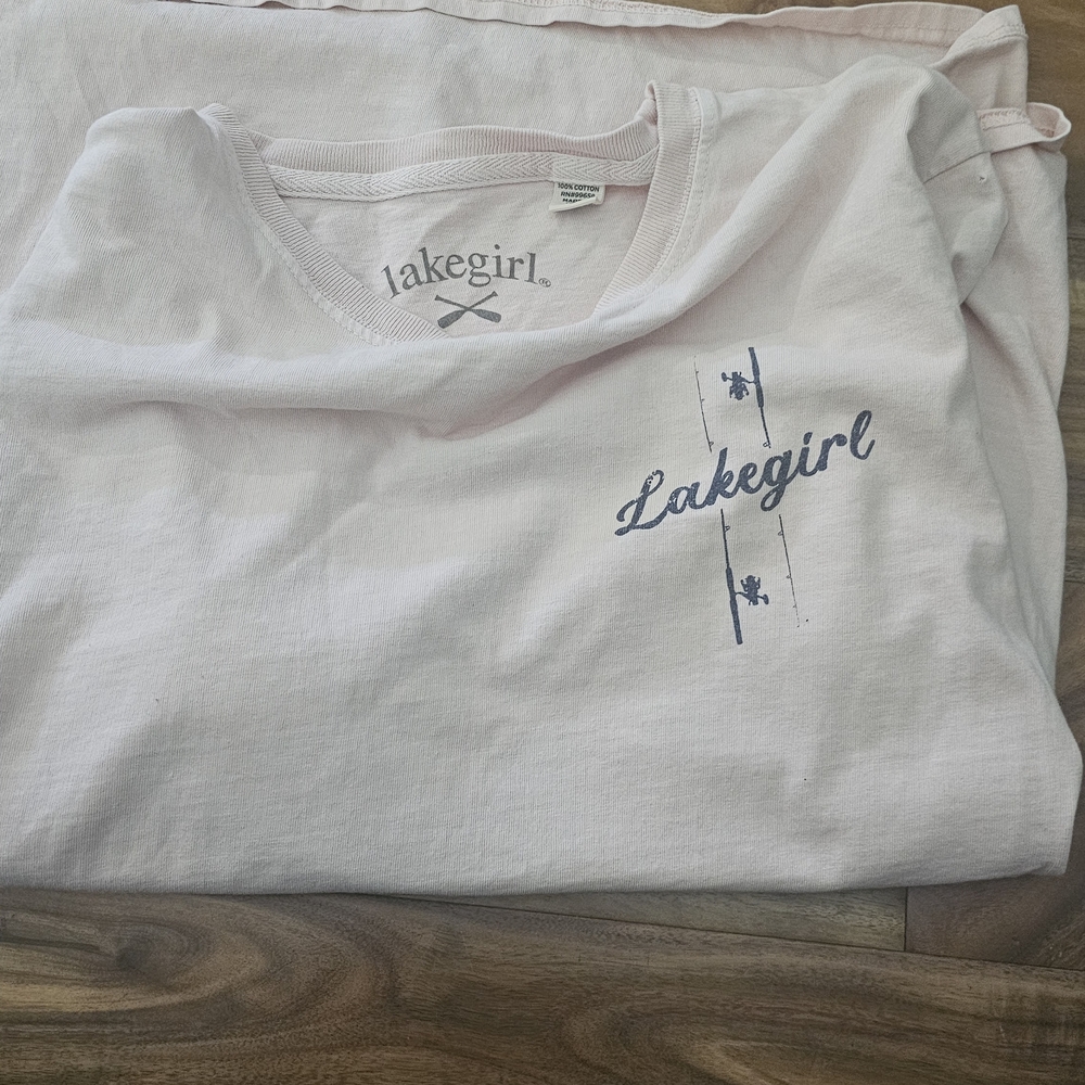 Lakegirl Pink Long Sleeve Tee